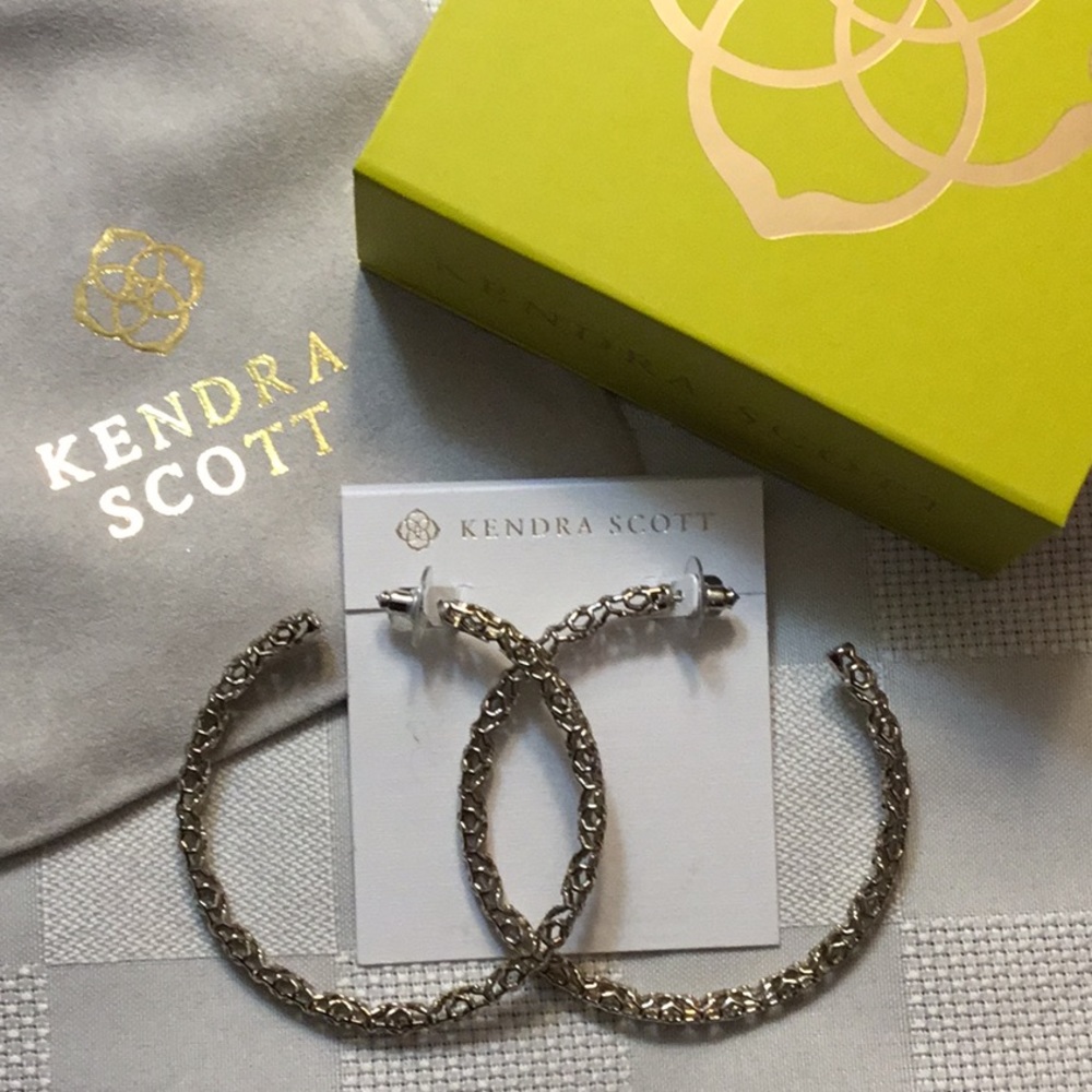 Kendra Scott Silver Hoop Earrings